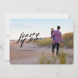 Handskriptzeit der Liebe Fotokarte Feiertagskarte