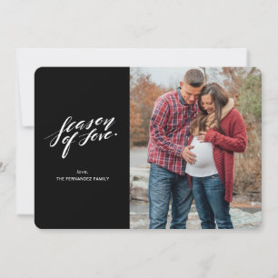 Handskriptzeit der Liebe Fotokarte Feiertagskarte