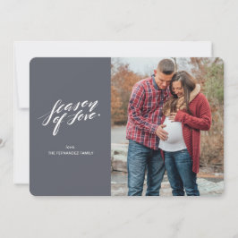 Handskriptzeit der Liebe Fotokarte Feiertagskarte