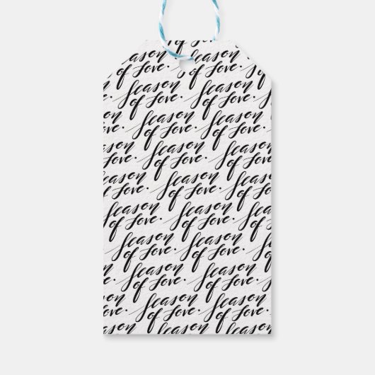 Handskriptzeit der Liebe Geschenkanhänger (Rückseite)