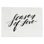Handskriptzeit der Liebe-Geschenktasche Große Geschenktüte (Rückseite)