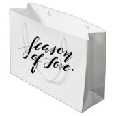 Handskriptzeit der Liebe-Geschenktasche Große Geschenktüte (Rückseite Schrägansicht)