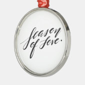 Handskriptzeit der Liebe Ornament Aus Metall (Links)