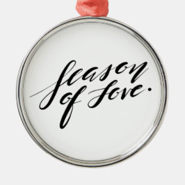 Handskriptzeit der Liebe Ornament Aus Metall