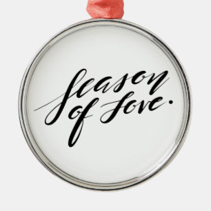 Handskriptzeit der Liebe Ornament Aus Metall