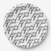 Handskriptzeit der Liebe Pappteller (Vorderseite)