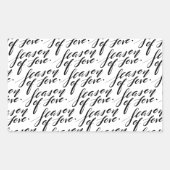 Handskriptzeit der Liebe Rechteckiger Aufkleber (Vorderseite)