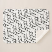 Handskriptzeit der Liebe Sherpadecke (Vorderseite (Horizontal))