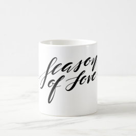 Handskriptzeit der Tasse der Liebe