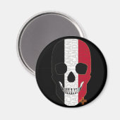 HANDSKULL Ägypten Rundmagnet B2 Magnet (Vorderseite/Rückseite)