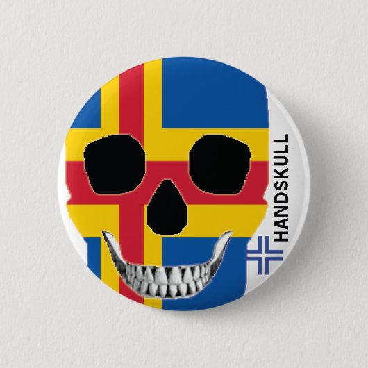 HANDSKULL Åland - Schaltfläche Button (Vorderseite)