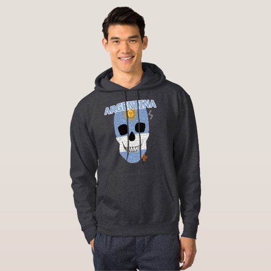 HANDSKULL Argentiniens Hooded Sweatshirt B2 (Vorne ganz)