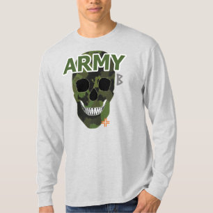 HANDSKULL Army Long Sleeve T - Shirt B2