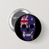 HANDSKULL Australien Abzeichen schwarz B2 Button (Vorne & Hinten)