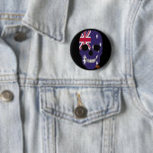 HANDSKULL Australien Abzeichen schwarz B2 Button (Beispiel)