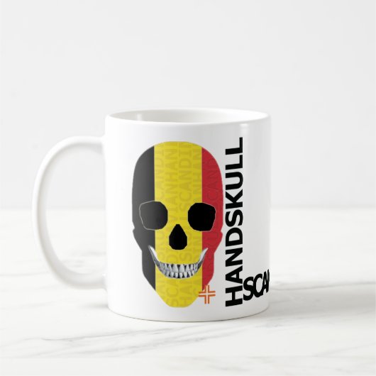 HANDSKULL Belgien Classic Tasse O4 (Links)