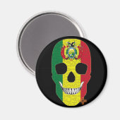 HANDSKULL Bolivien Rundmagnet B2 Magnet (Vorderseite/Rückseite)