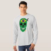 HANDSKULL Brasilien Long Sleeve T - Shirt B2 (Vorne ganz)