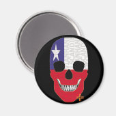 HANDSKULL Chile Rundmagnet B2 Magnet (Vorderseite/Rückseite)