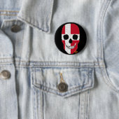 HANDSKULL Dänemark Runde Abzeichen schwarz B2 Button (Beispiel)