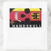 HANDSKULL Deutschland - Aufkleber (Tasche)