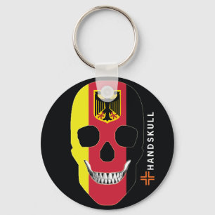 HANDSKULL Deutschland, glücklicher Schädel, deutsc Schlüsselanhänger