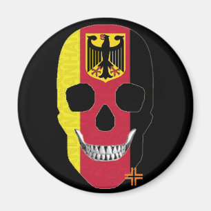 HANDSKULL Deutschland Rundmagnet B2 Magnet