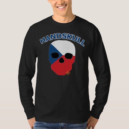 HANDSKULL die Tschechoslowakei - grundlegende T-Shirt (Vorderseite)