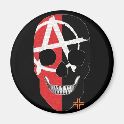 HANDSKULL FAI Rundmagnet B2 Magnet (Vorne)