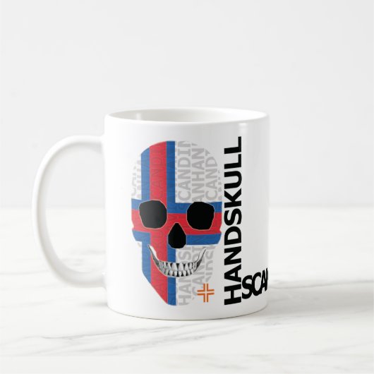 HANDSKULL Färöer Klassische Tasse O4 (Links)