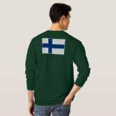 HANDSKULL Finnland - Langschlauch T-Shirt (Schwarz voll)