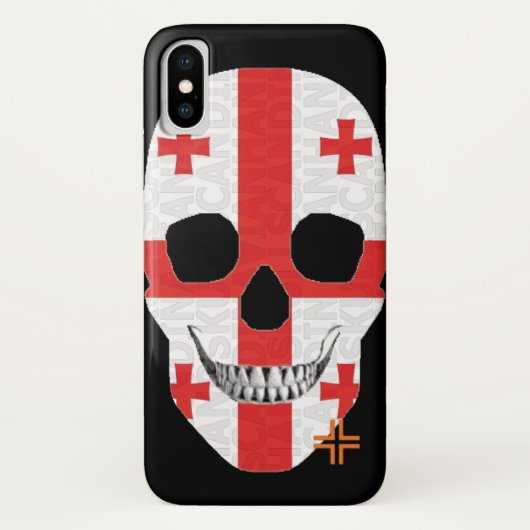 HANDSKULL Georgia Fall iPhone X B2 Case-Mate iPhone Hülle (Rückseite)