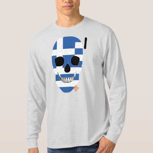 HANDSKULL Griechenland Long Sleeve T - Shirt B2 (Vorderseite)