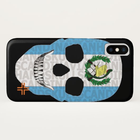 HANDSKULL Guatemala Fall iPhone X B2 Case-Mate iPhone Hülle (Rückseite (Horizontal))