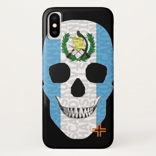 HANDSKULL Guatemala Fall iPhone X B2 Case-Mate iPhone Hülle (Rückseite)