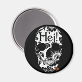 HANDSKULL Hej Rundmagnet B2 Magnet (Vorderseite/Rückseite)