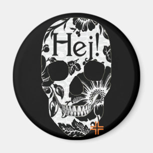 HANDSKULL Hej Rundmagnet B2 Magnet