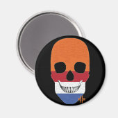 HANDSKULL Holland Rundmagnet B2 Magnet (Vorderseite/Rückseite)