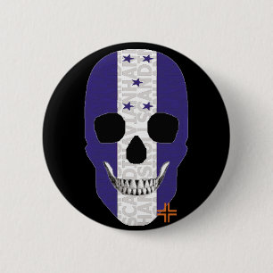 HANDSKULL Honduras Runder Abzeichen schwarz B2 Button