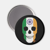 HANDSKULL Indien Rundmagnet B2 Magnet (Vorderseite/Rückseite)
