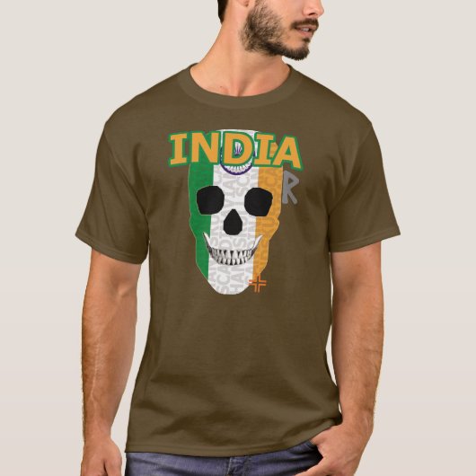 HANDSKULL Indien T - Shirt Basic B2 (Vorderseite)