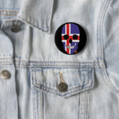 HANDSKULL Island Runder Abzeichen schwarz B2 Button (Beispiel)
