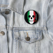 HANDSKULL Italien, glücklicher Schädel, italienisc Button (Beispiel)