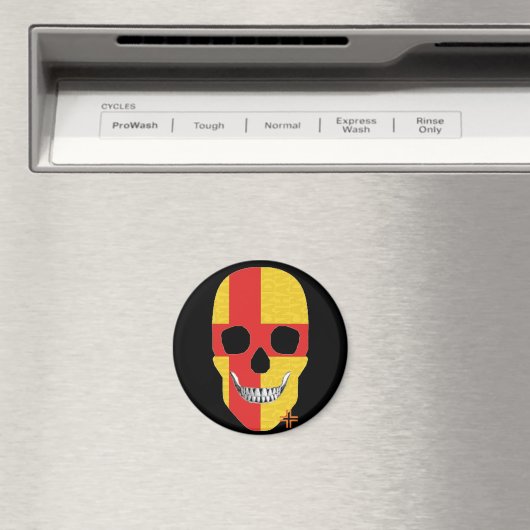 HANDSKULL Kalmar Rundmagnet B2 Magnet (In Situ (Geschirrspüler))