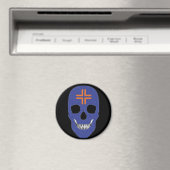 HANDSKULL Kors runder Magnet B2 (In Situ (Geschirrspüler))
