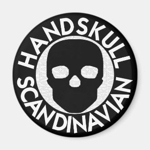 HANDSKULL LIV Porzellan Rundmagnet P3 Magnet