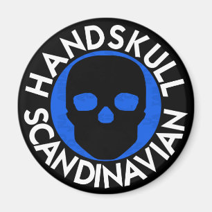 HANDSKULL LIV Sky runder Magnet P3