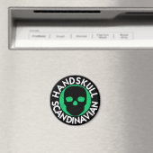 HANDSKULL LIV Smaragdrundenmagnet P3 Magnet (In Situ (Geschirrspüler))