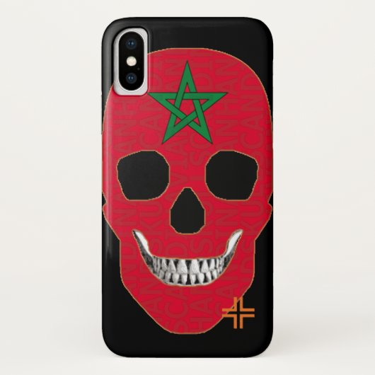 HANDSKULL Marokko Fall iPhone X B2 Case-Mate iPhone Hülle (Rückseite)