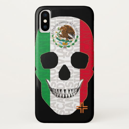 HANDSKULL Mexiko Gehäuse iPhone X B2 Case-Mate iPhone Hülle (Rückseite)